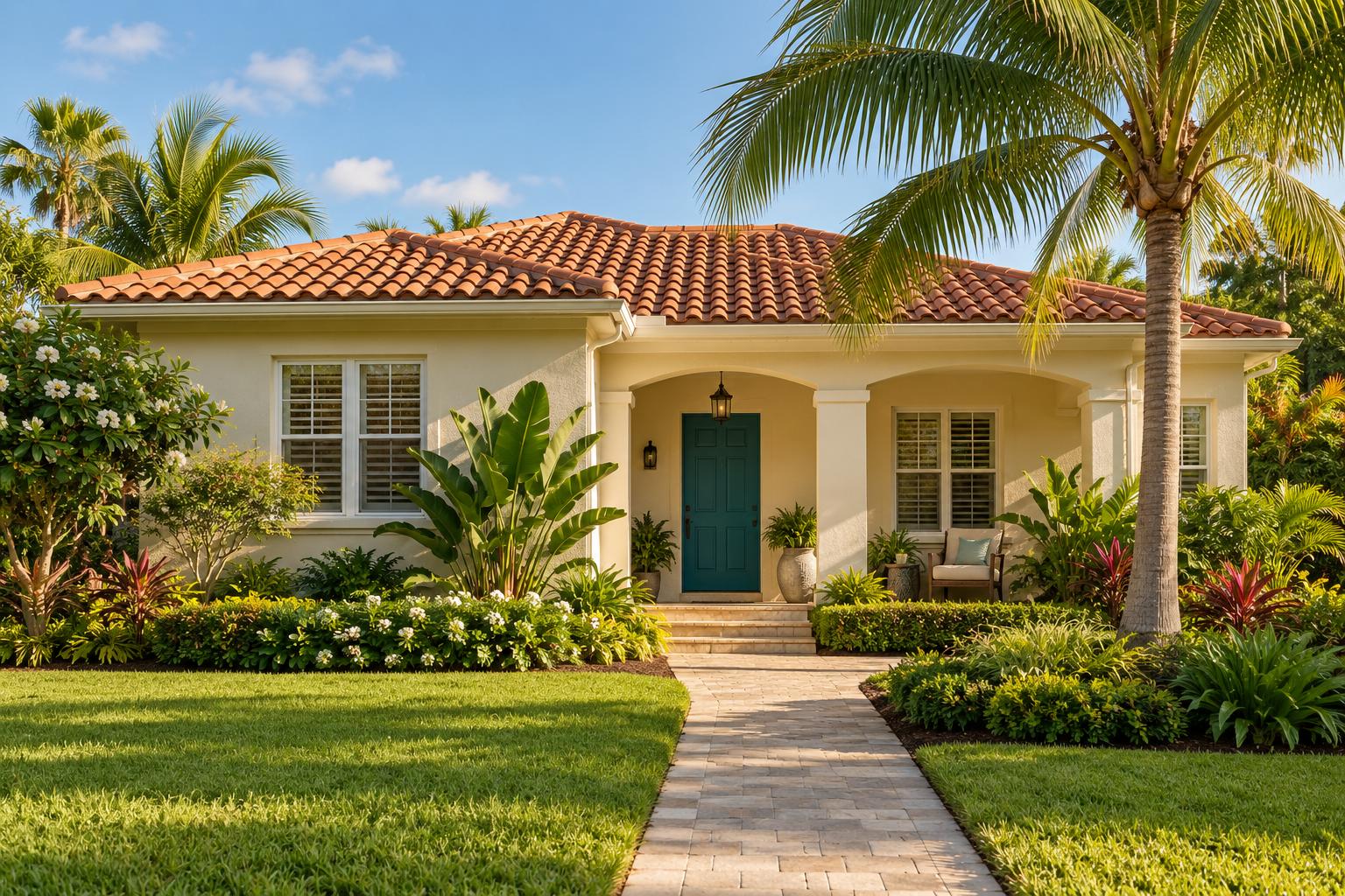 AI-generated illustration of an inviting South Florida home